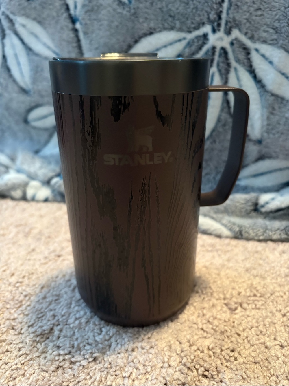 Stanley Brown Woodgrain Camp Mug with Handle
